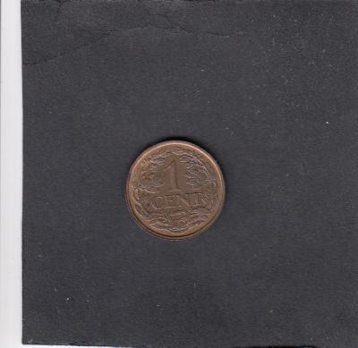 Beschrijving: 1 Cent WILHELMINA 